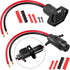 Trolling Motor Plug, 12V 24V 8 Gauge 2 Wire Receptacle Compatible with Minn Kota, Quick Connect Socket