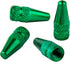 Presta Valve Caps, Anodized Aluminum, Use on Presta/French Valves, Designs: Bullet, Rocket, Hamburger (4 Pack)