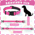 6 Pcs Reflective Dog Collar Soft Padded Breathable Nylon Pet Collar Adjustable Puppy Collar with Safety Locking Buckle for Dogs Cats Puppy Pets Accessories (Fresh Color, Small)