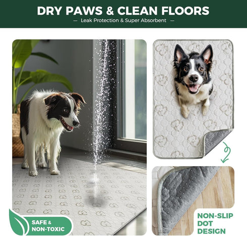 32/40/45inch 8 34" 1 Pack FXW Washable Pee Pads for Dogs, Leak-Proof & Non-Slip, Specifically Designed for FXW