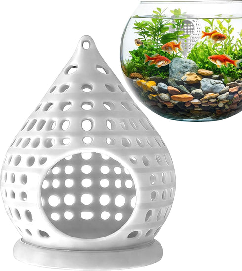 Generic Betta Bed,Floating Cone Shaped Aquarium Decor,Betta Fish Tank Resting Spot Cave - for Breeding Play Feeding