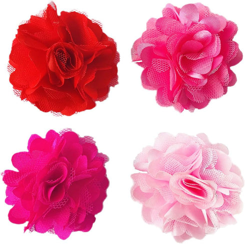 PET SHOW Valentines Small Dogs Flower Charms for Medium Large Dogs, Cat, Puppies, Rabbit Collars