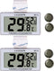 Reptile Hygrometer Thermometer, Digital Amphibian Hygrometer Thermometer with Hook, Temperature Humidity Meter Gauge