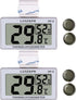 Reptile Hygrometer Thermometer, Digital Amphibian Hygrometer Thermometer with Hook, Temperature Humidity Meter Gauge