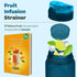 Hydracy Water Bottle with Time Marker - Large BPA Free Leak Proof Gym Bottle with Fruit Infuser for Fitness