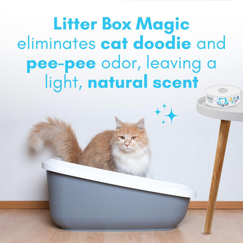 Cat Deodorizer Jar, 16 Oz, Fresh Scent, Odor Eliminator for Litter Box