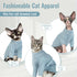 DENTRUN Pullover Shirt for Sphynx Hairless Cats, Adorable Turtleneck Sweater, Breathable Vest Pajamas Jumpsuit
