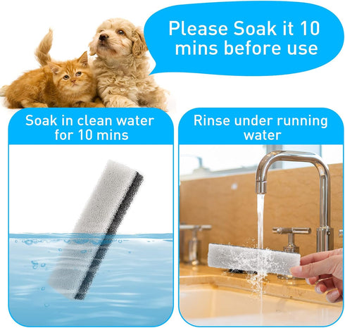 NPET Replacement Filters for Cat Dog Water Fountain WF020TP/WF020BL/WF020WH