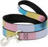 Buckle-Down Pet Leash, Dog Leash Summer Essentials Color Block 6, 4 Feet Long 1.0 Inch Wide