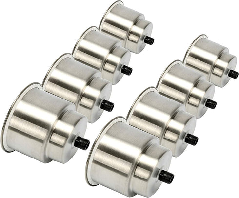 8pcs Amarine Made Stainless Drink Holder with Drain, Multi-Use Boat Cup Holders