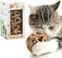 Catnip Toys - 2Pcs Natural Silvervine Stick and Catnip Ball & Bell Ball, Indoor Cat Chew Toy for All Breeds