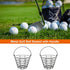 Golf Ball Metal Range Basket 2 Pack | Container Holds 50 Balls | Golf Ball Bucket with Handle