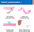 BAAPET Long Dog Training Leash with Clickers for Small, Medium and Large Dogs or Cats (15 Feet, Pink)