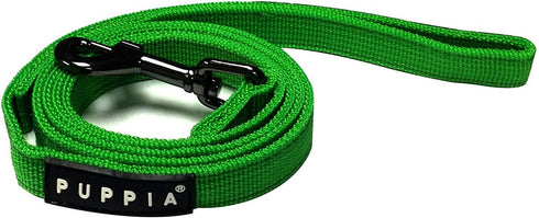 PUPPIA Two Tone Dog Lead, Durable Comfortable Grip Walking Training Leash for Small & Medium Dog, Green, Small