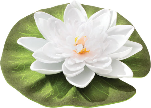 Floating Lily - 5 ½” Diameter Plastic Plant, Pond/Aquarium Decoration