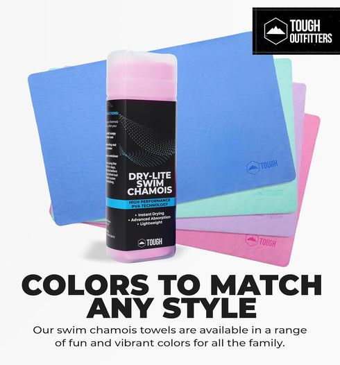 Quick Dry Towel by Tough Outfitters - Lightweight Travel Towel, Compact Microfiber for Camping Swim Beach Backpacking