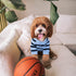 Pet Dog Striped T-Shirt Cotton Vest for Dogs and Cats, Spring Summer Tee Shirt for Small Medium Large Pets, French