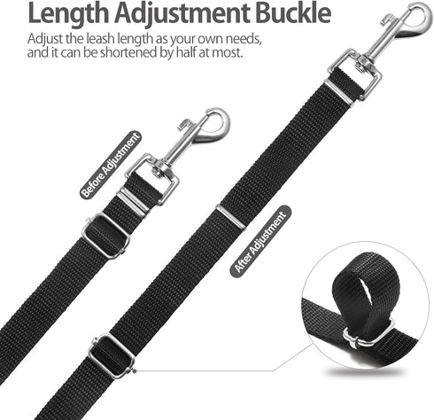 Long Leash for Dog Training - 50ft Adjustable Obedience Recall Leash for Large Medium Small Dogs with Storage Pouch