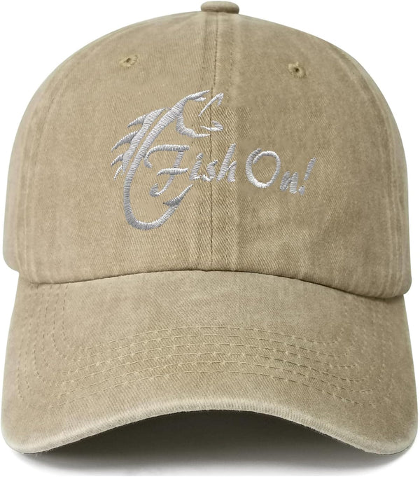 YISHOW Vintage Embroidered Baseball Cap for Men and Women