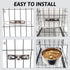 Hamiledyi 2 Pcs Dog Crate Bowl, Stainless Steel Durable Spill-Proof Hanging Water/Food Bowls for Medium Dogs