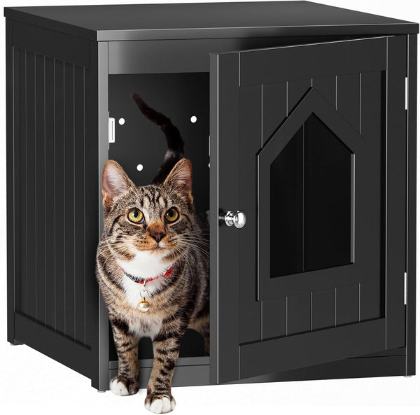 Cat Litter Box Enclosure Hidden Kitty Litter Box Furniture Indoor Cat Box