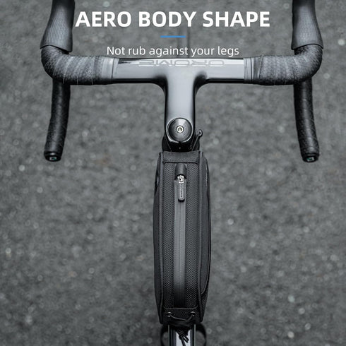 ROCKBROS Top Tube Bike Bag, Bicycle Front Frame Bag Cycling Accessories, Lightweight Portable Mounting System