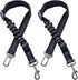2 Dog Seatbelt Seat Belt Car Harness Leash Travel Accessories, Bungee Anti Shock Pet Cat Adjustable Lead Clip Safety
