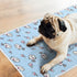 4 Pcs Dog Cooling Mat, 28'' x 20'', Self Cooling Ice Silk Chill Pads, Washable Cushion for Dogs and Cats, Blue