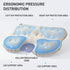 Inflatable Stadium Seat Cushion: Portable & Lightweight Airplane Seat Cushion - Ideal for Office Chairs,School