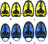 Swim Fin, Adjustable Kids Flippers for Swimming, Professional Swim Hand Paddles for Training