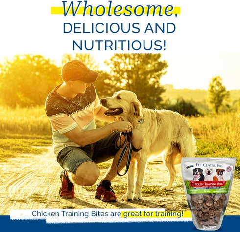 Pet Center, Inc Chicken Training Bites for Dogs - 100% Natural, Premium Quality, Single Ingredient, 8 oz