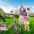 Kids Bike Basket with Fixed Holder - Small Scooter Tricycle Accessories Kit with Bells, Rust-Resistant Front Baskets