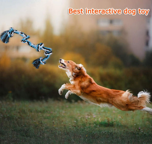 Bmag Dog Rope Toys for Aggressive Chewers, Heavy Duty Twisted Rope Toy for Medium Large Dogs