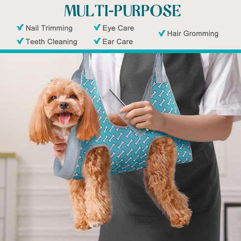 Hammock Hammock, Trimming Supet Dog Grooming Harness for Dogs Cats, Relaxation Pet Nail Clipper Restraint Dog & Large