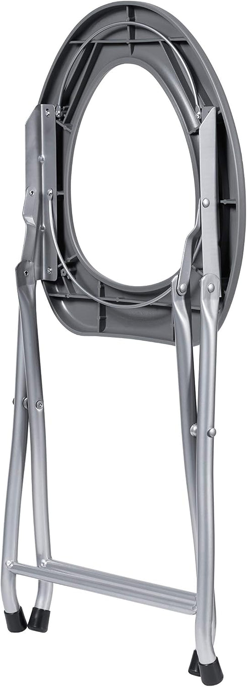 Commode Alpcour Portable Toilet Seat Compact Lightweight Indoor & Outdoor w/Built-In Bag Hooks & Travel Bag Heavy-Duty