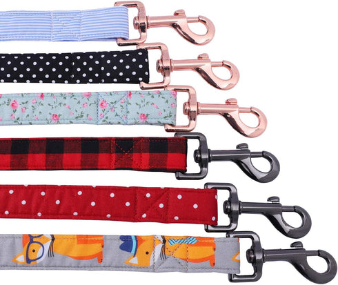Unique Style Paws Durable Dog Leash with Matching Collar, Soft and Comfy Handle, Available in 6 Colors and 3 Sizes