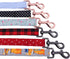 Unique Style Paws Durable Dog Leash, Matching Collar, 6 Colors, 3 Sizes, Soft Comfy Handle for Dogs and Cats