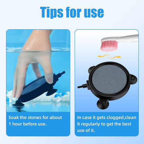 AQUANEAT 4 inch Aquarium Air Stone Disc, Aerator Bubble Diffuser for Fish Tanks, Hydroponics, and Ponds