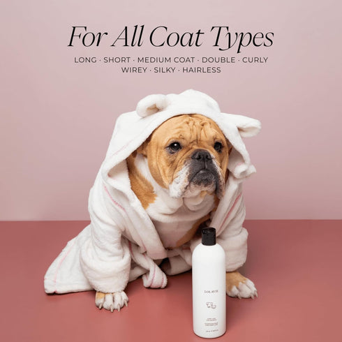 16 oz LolaVie Puppy Love Dog Shampoo - - ph-Balanced for Sensitive Puppy Skin - Eliminates Stubborn Fur Odors - Made