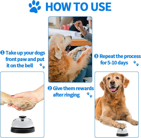 2 Pack Dog Doorbells, Pet Training Bells for Potty Training and Communication Device, Adjustable Strap Door Bell