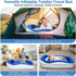 Inflatable Toddler Travel Bed Portable Toddler Bed with Safety Bumpers, Toddler Floor Bed for Travel, Camping