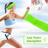 Set 80s 90s Neon Sweatbands for Women Tennis Wristbands Cotton Terry Cloth Sports Athletic Sweat Bands for Running Gym