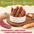 w/1% Dogs,10.58oz Chicken Jerky Wrapped Double Sweet Potato Dog Treats,Low Fat & Rawhide-Free & High Protein Dog