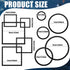 20 Pcs Aquarium Floating Plant Rings Round Square Fish Feeding Rings Different Size Floating Plant Corral Foam Circle for Tank Keep Floating Plants in Place and out of Filter, 5 Sizes (Black) by Yiyiring
