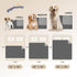 gogobunny 100% Double-Sided Waterproof Dog Bed Cover, Reversible Pet Blanket for Large Dog Cat, Dark Grey/Light Grey