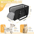 SlowTon Portable Dog Car Seat - Armrest Booster Seat for Small Dogs, Anti-Collapse with Soft Cushion Safety Belt, Black