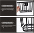 Toddmomy Detachable Bicycle Iron Basket, Bike Rack for Adult Bikes, Cycling Child Riding Frame