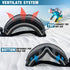 Ski Goggles OTG for Men Women, Anti-fog UV Protection Snowboard Goggles for Adult Youth