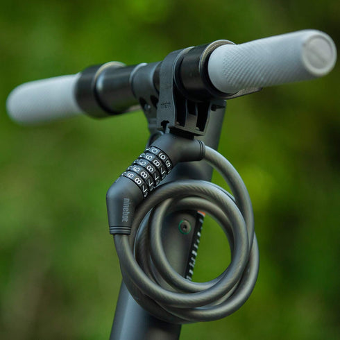 Segway Ninebot Password Cable Lock for Bikes and Scooters, Color: Black