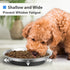 Premium Stainless Steel Dog Bowls, Non-Slip, 2.5 Cups Capacity, Durable and Safe for Pets